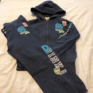 Victoria Secret Jogger and Matching Zip-Up size M
